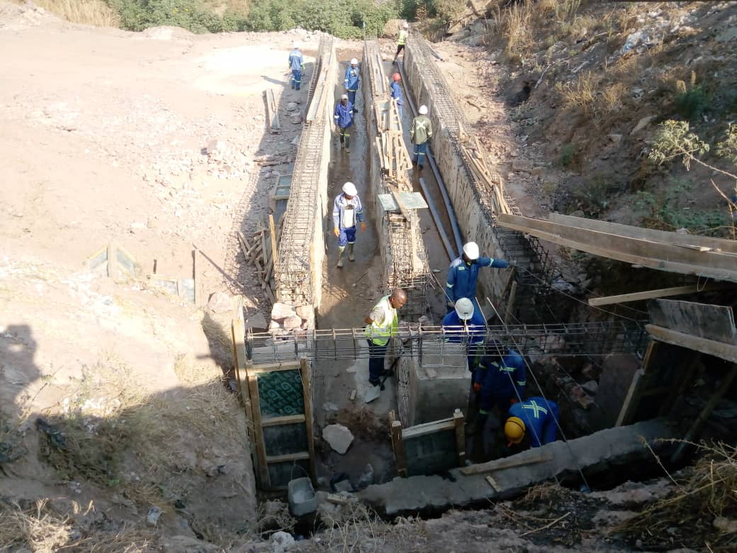 Égouttage — chantier MUSKA Engineering